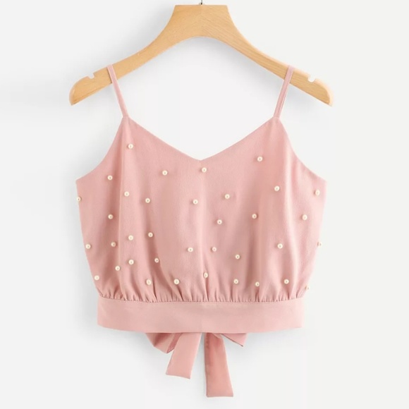 Spaghetti straps cami crop top Tops - Crop Top Cami Stretchy Adjustable Straps
